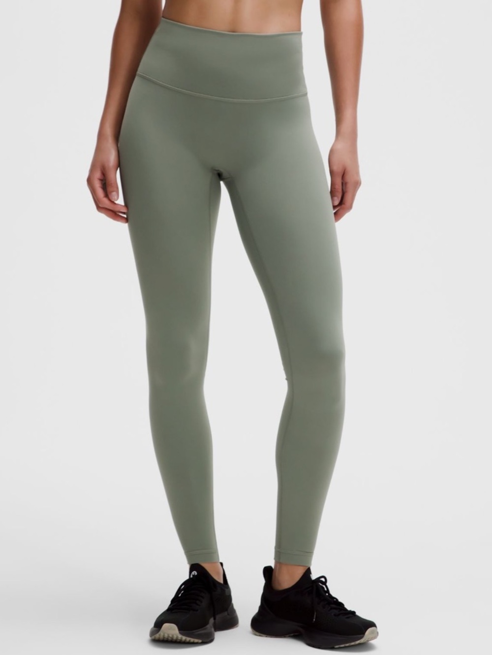 Lululemon Wunder Train No Line HR Tight 28”, Willow Leaf, Size 14